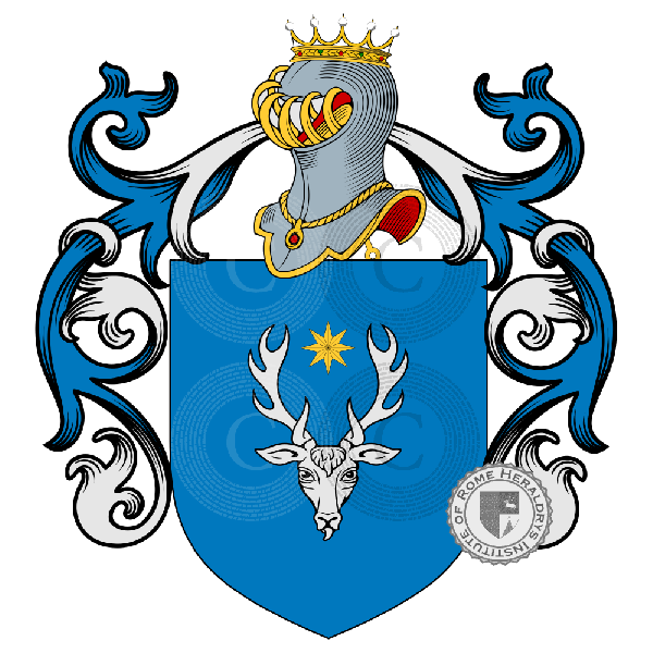 Coat of arms of family Ubaldini