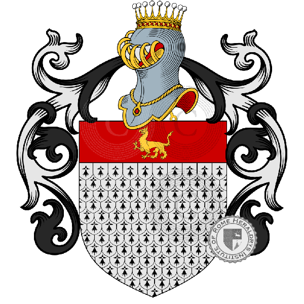 Coat of arms of family de Nuvolonis