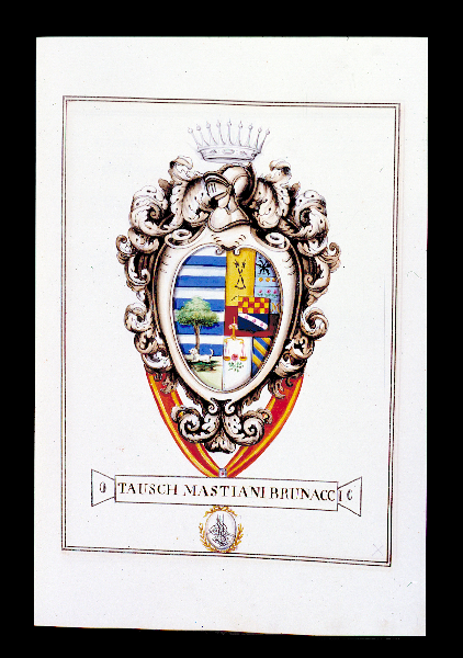 Escudo de la familia Tausch Mastiani Brunacci