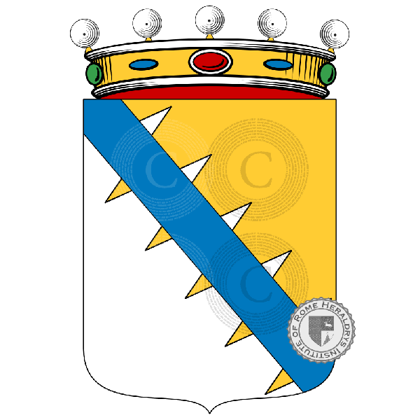 Coat of arms of family Clavaresa