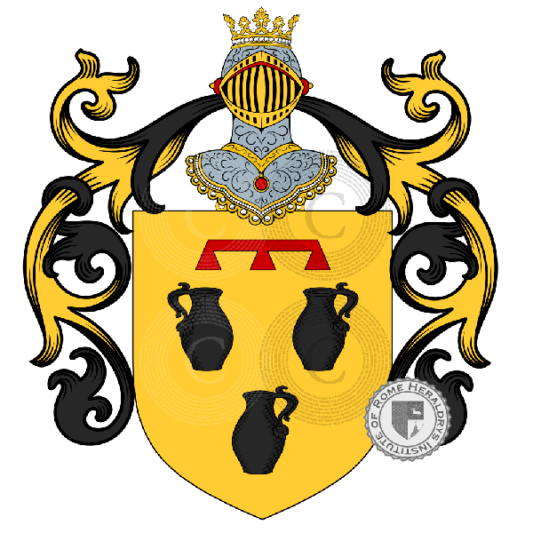 Coat of arms of family Pignatelli