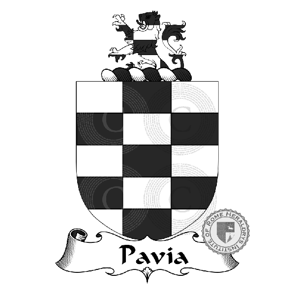 Coat of arms of family Pavia