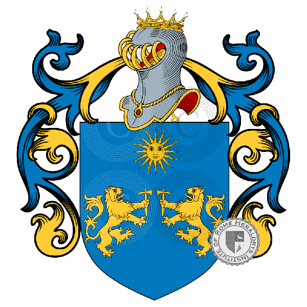 Escudo de la familia Marzo, Marzio, Di Marzo, De Marzo