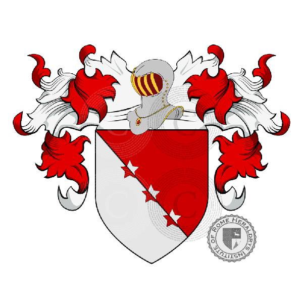 Coat of arms of family Tiretta o Tiretti