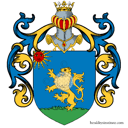 Coat of arms of family Amodei, Amidei, Amodio, Omodei