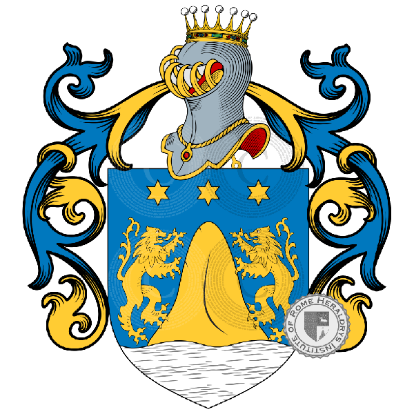 Escudo de la familia Martino, Di Martino, MastroMartino, Martini, Martinez