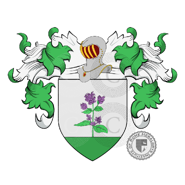 Coat of arms of family Salvia o Salvio