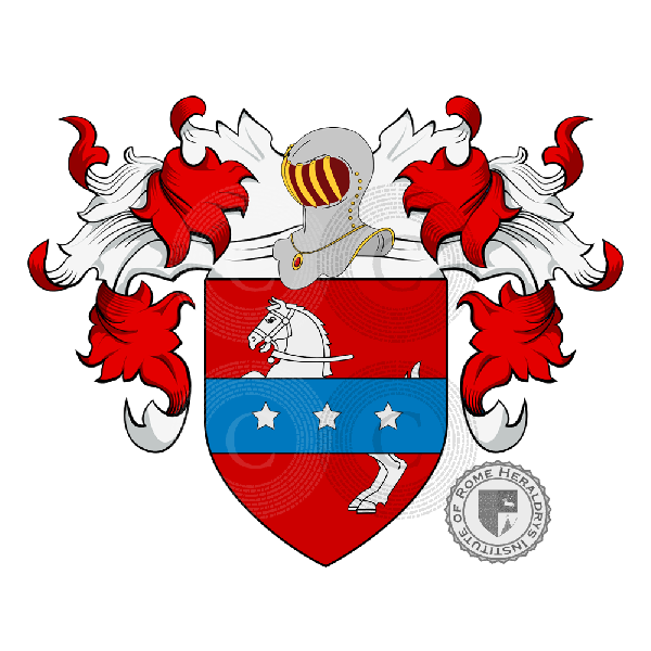 Coat of arms of family Cavalli o Cavalla  (Verona, Venezia)