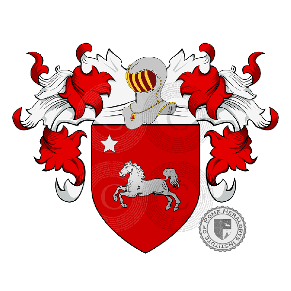 Escudo de la familia Cavalli (Sale Tortonese)