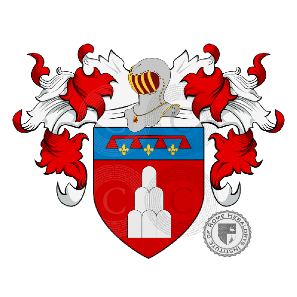 Escudo de la familia Montesi, Montesa o Monteza
