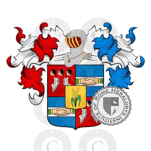 Escudo de la familia Panigai (Mirandola, San felice sul Panaro, Reggio Emilia)