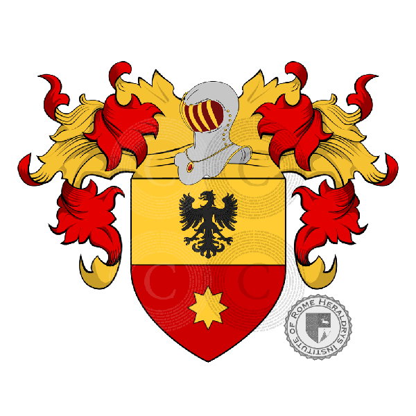 Coat of arms of family Scarabelli o Scarabello