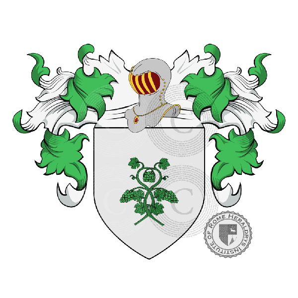 Coat of arms of family Justini, Justino o Giustini