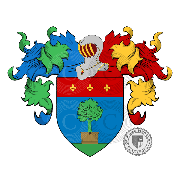 Coat of arms of family Cassiani