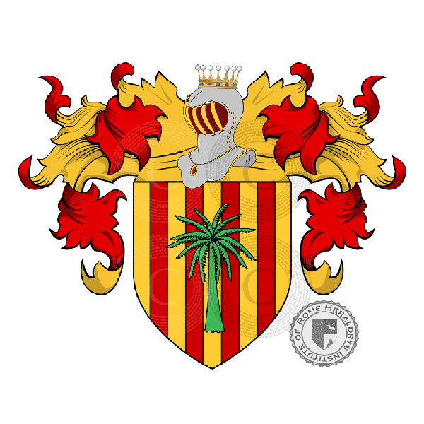 Coat of arms of family Caro (di, de) (Sicilia)