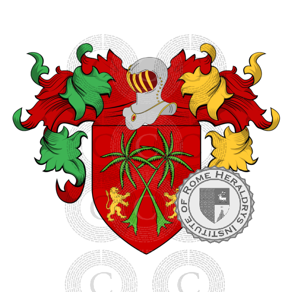 Wappen der Familie Palmieri Lattanzi Tolomei