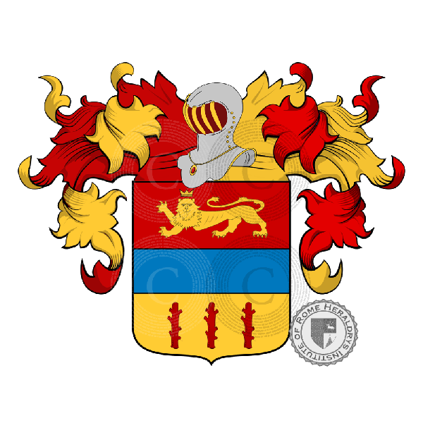 Coat of arms of family Santarossa
