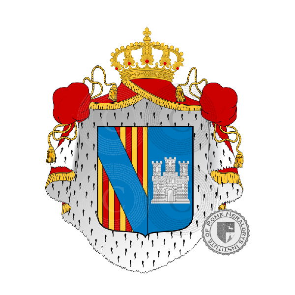 Coat of arms of family Paternò Castello