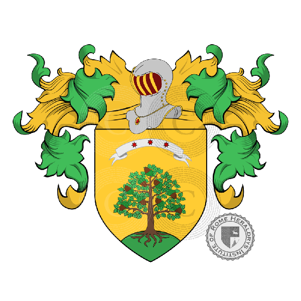 Coat of arms of family Albarelli
