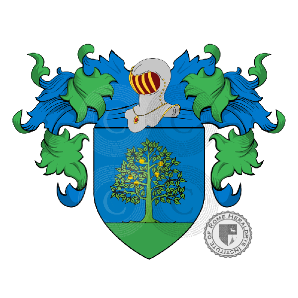 Coat of arms of family Castagni