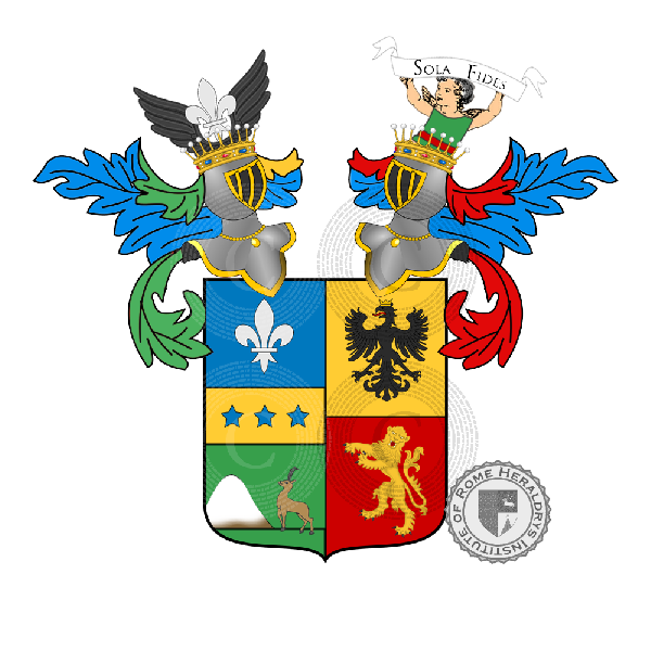 Wappen der Familie Camozzi de Gherardi Vertova