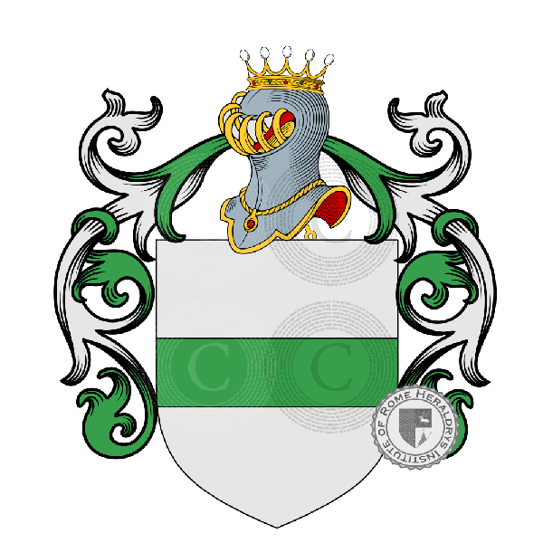 Coat of arms of family Lozzo, Lozzo de Castelnovo