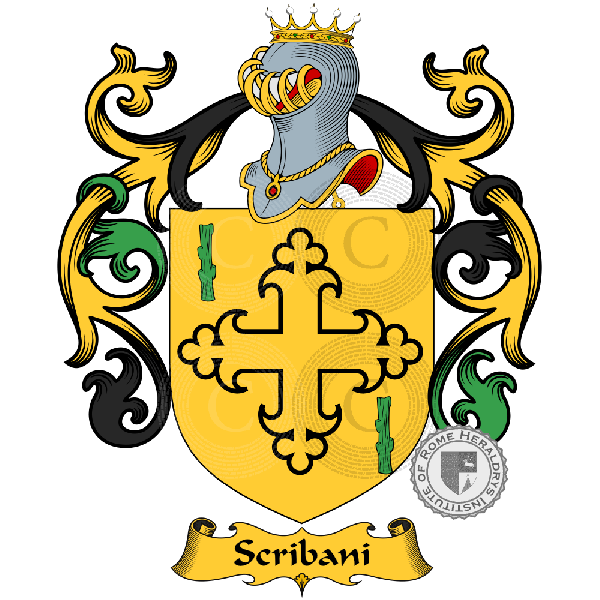 Coat of arms of family Scribani