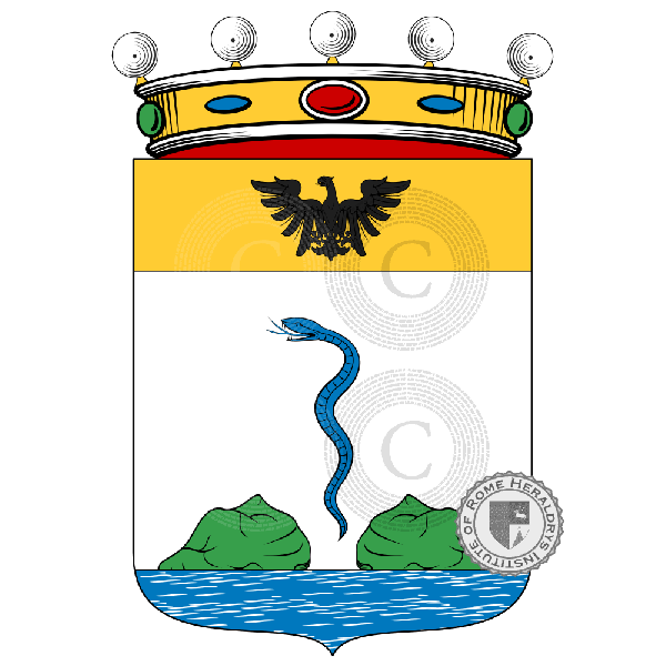 Wappen der Familie Carmine, Del Sasso da Carmine