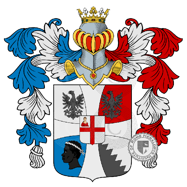 Coat of arms of family Zanelli, Zanetti
