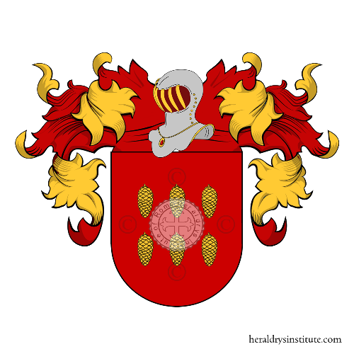 Coat of arms of family Pinela