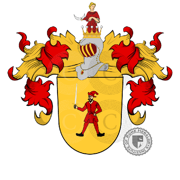 Coat of arms of family Strack