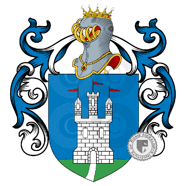 Coat of arms of family Ricci Fornari, Benani