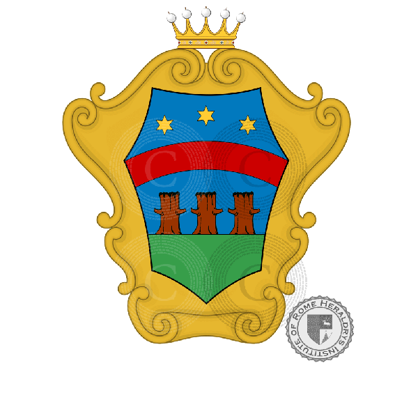 Coat of arms of family Da Verzano