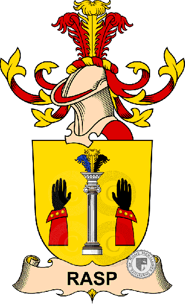 Coat of arms of family Rasp