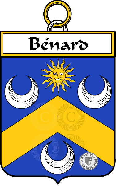 Coat of arms of family Bénard