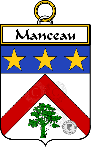 Coat of arms of family Manceau