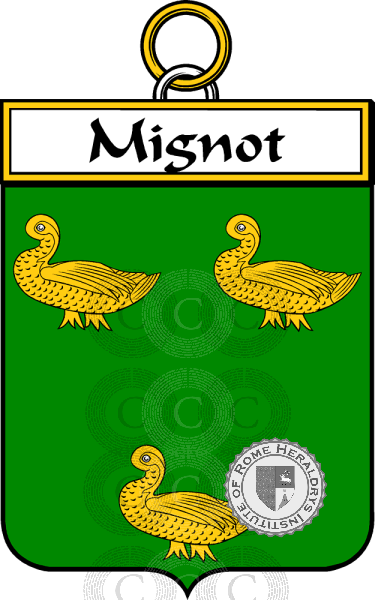 Wappen der Familie Mignot