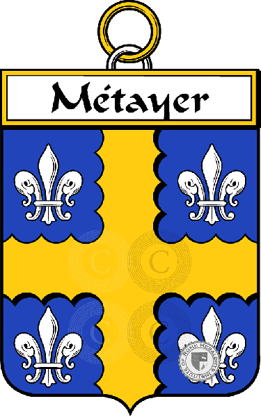 Coat of arms of family Métayer