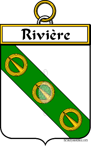 Coat of arms of family Rivière