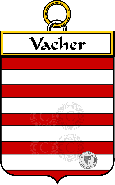 Coat of arms of family Vacher