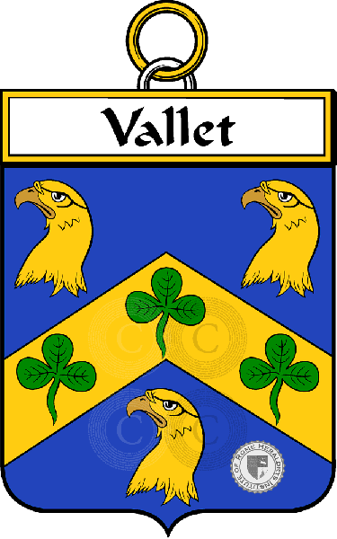 Coat of arms of family Vallet
