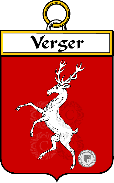 Coat of arms of family Verger