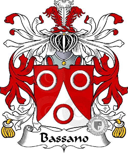 Coat of arms of family Bassano
