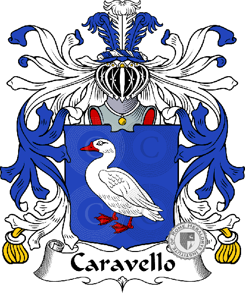 Coat of arms of family Caravello