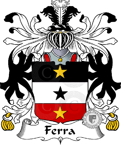 Coat of arms of family Ferra