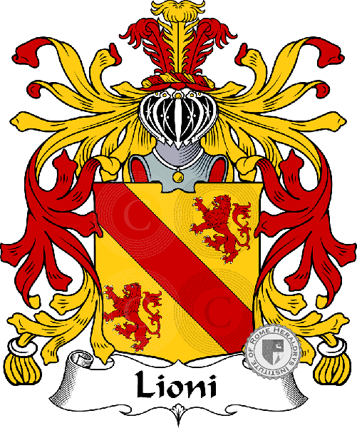 Escudo de la familia Lioni
