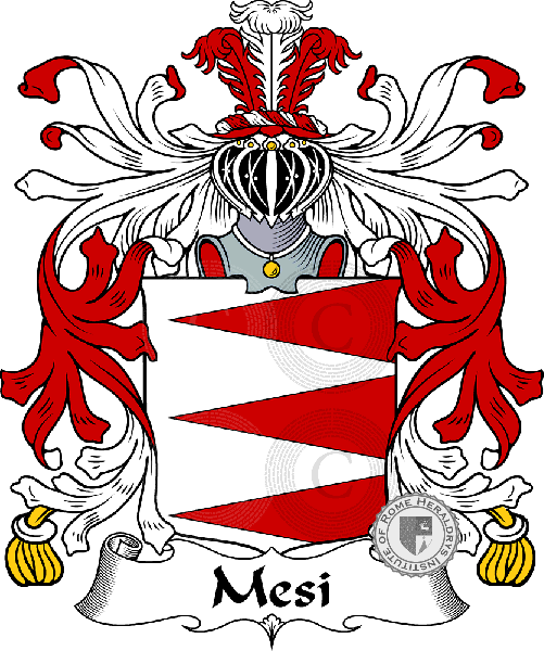 Coat of arms of family Mesi