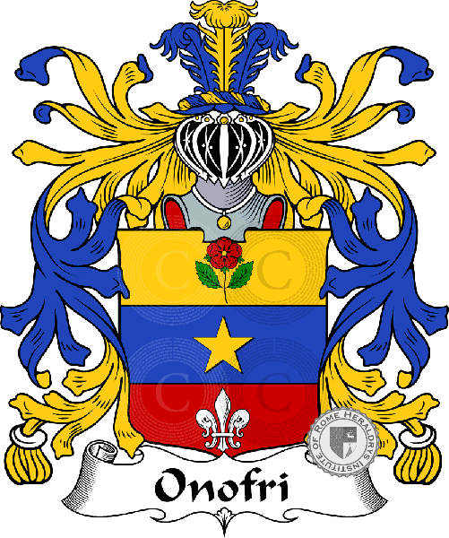Coat of arms of family Onofri