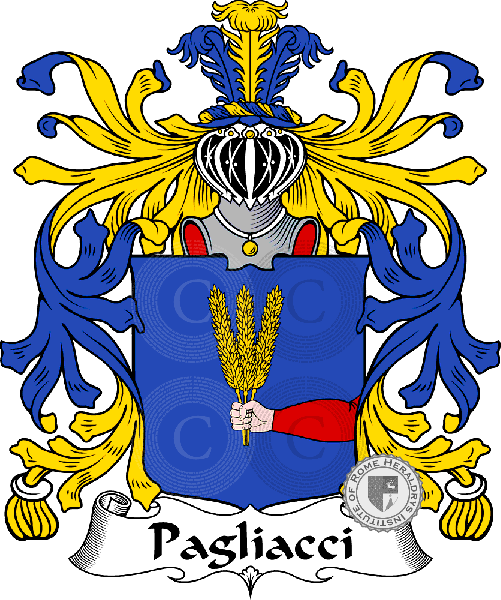 Coat of arms of family Pagliacci