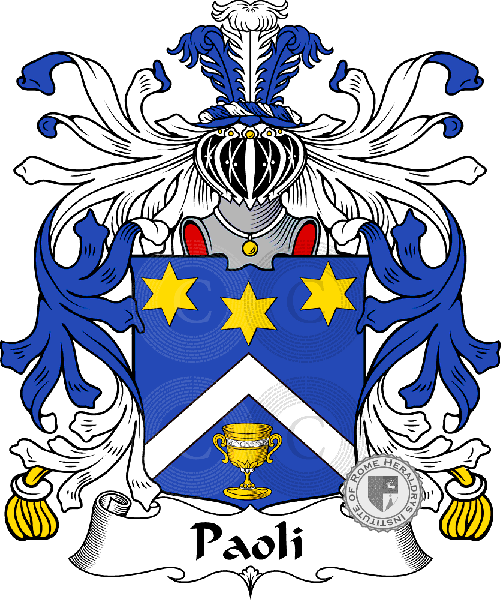 Coat of arms of family Paoli